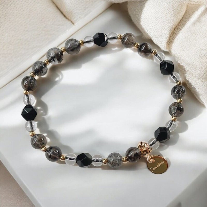 提升思考能力 增加学习和工作效率/闪灵钻 黑曜石 白水晶 - 手链/手环 - 水晶 