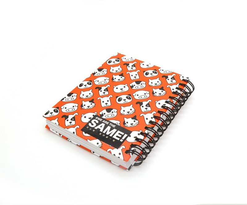 具设计感的可爱脸部平权动物笔记本 - 笔记本/手帐 - 纸 红色