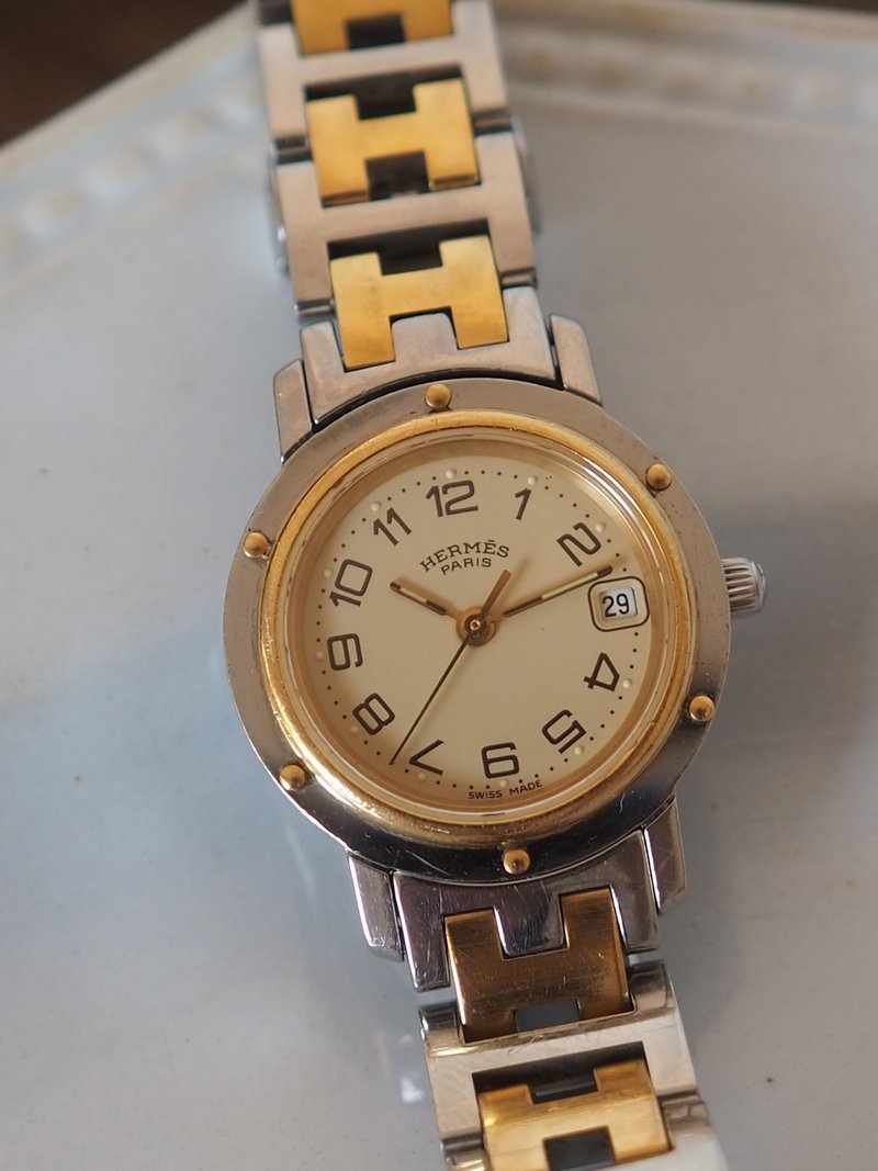 HERMÈS Clipper Watch 爱马仕 康斯汀 腕表 金银双色 复古 - 女表 - 不锈钢 金色