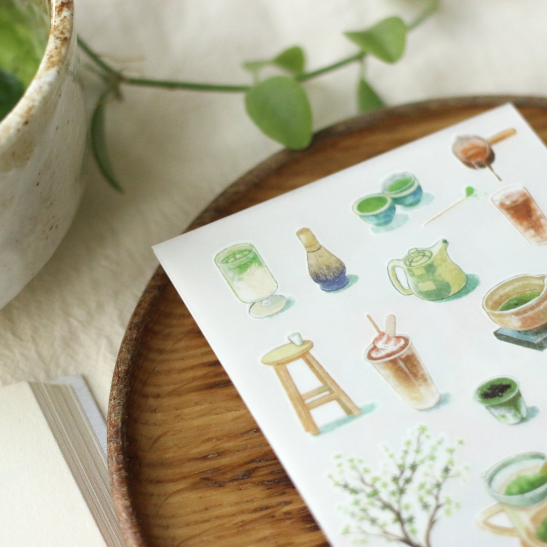 抹茶花园 | 印刷贴纸 | teayoushop - 贴纸 - 塑料 