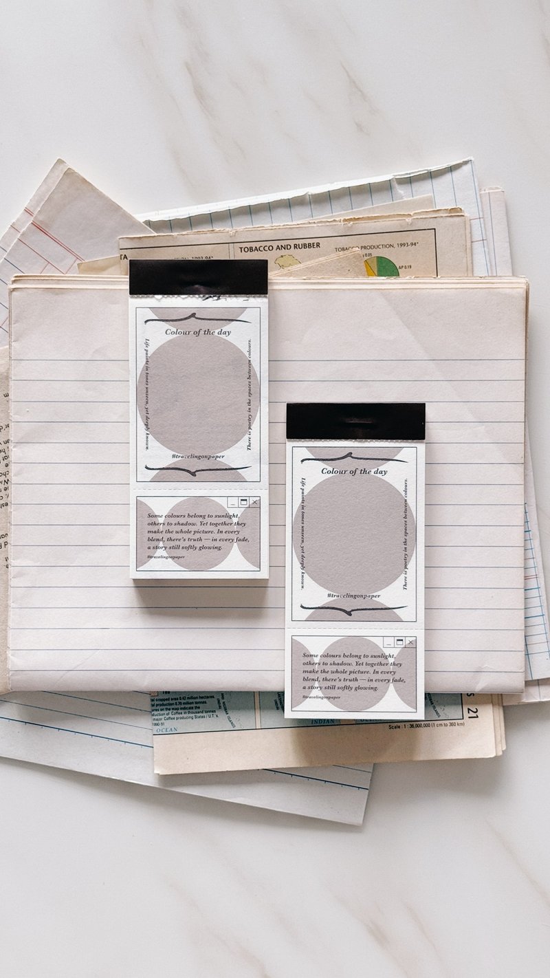 Colour of the day・便签本 / memo - 卡片/明信片 - 纸 