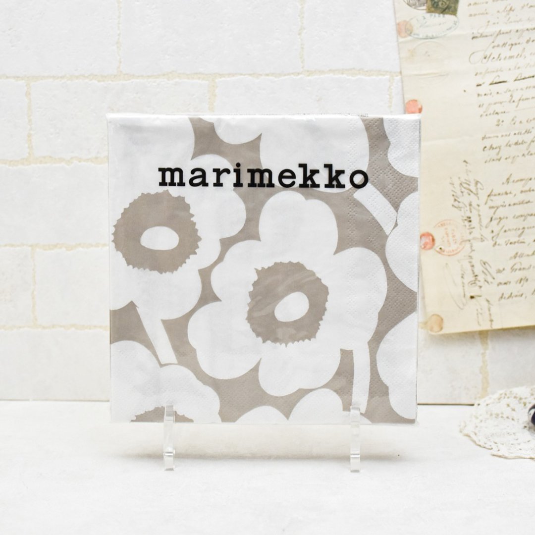 德国餐巾纸-marimekko联名款 小白花(浅棕) - 餐垫/桌巾 - 纸 