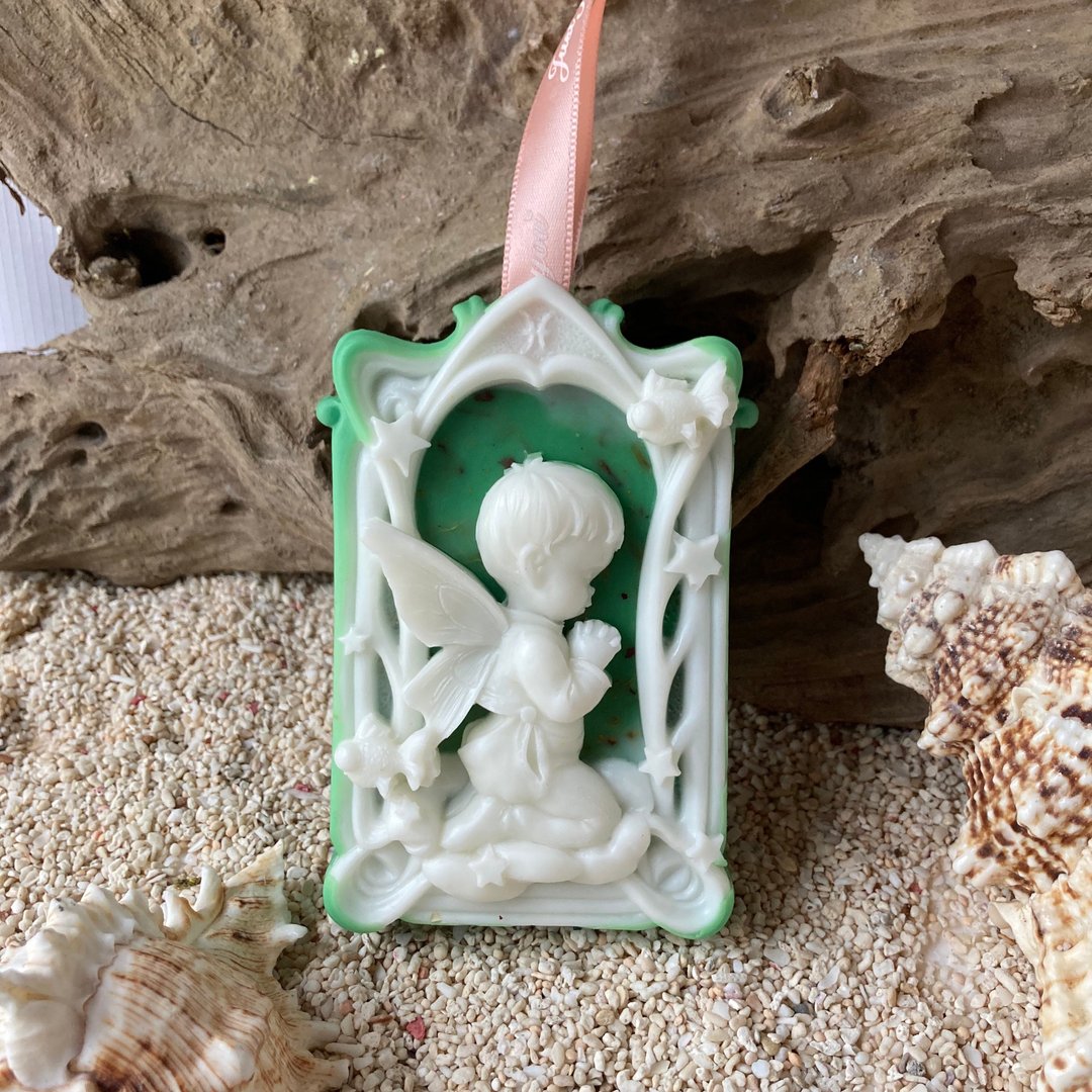 星座蜡片香氛片 - 祈祷天使系列之双鱼座之一  含天然干燥花 - 香薰/精油/线香 - 其他材质 红色