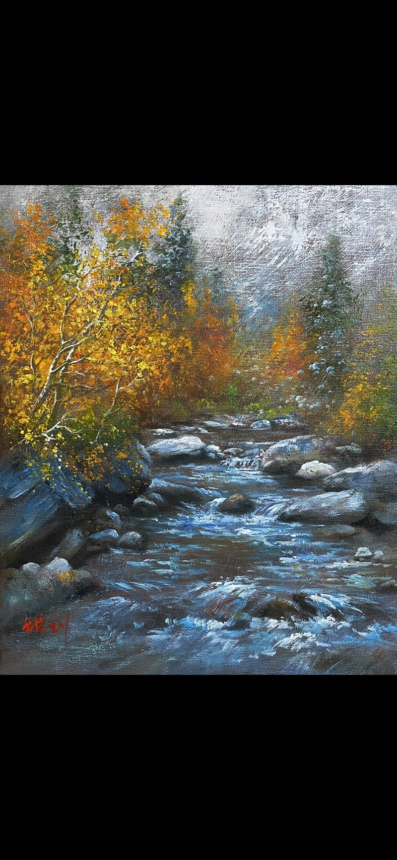 2023油画小品创作 秋意浓 (8*10英寸) 新春优惠价 - 摆饰 - 棉．麻 