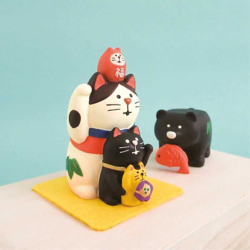 日本Decole Concombre - 招福开运系列 - 摆饰 - 树脂 多色