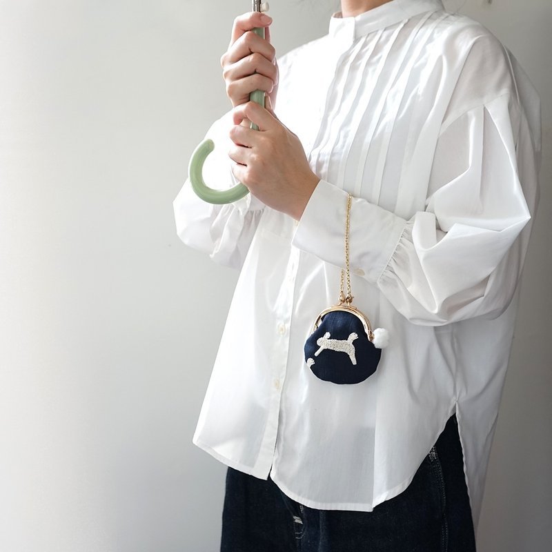 小满知足创意小手挂式口金包-Run兔 - 零钱包 - 棉．麻 