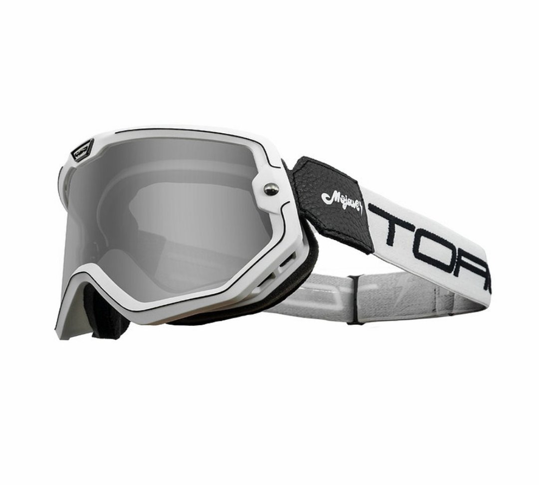 TORC MOJAVE GOGGLES白黑色护目镜 抗风沙 防雾 山车帽100% - 安全帽 - 其他材质 