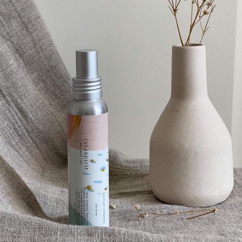 欧雅精油香氛喷雾100ml 室内香氛 瑜珈香氛 迷迭香/甜橙/佛手柑 - 香薰/精油/线香 - 精油 粉红色