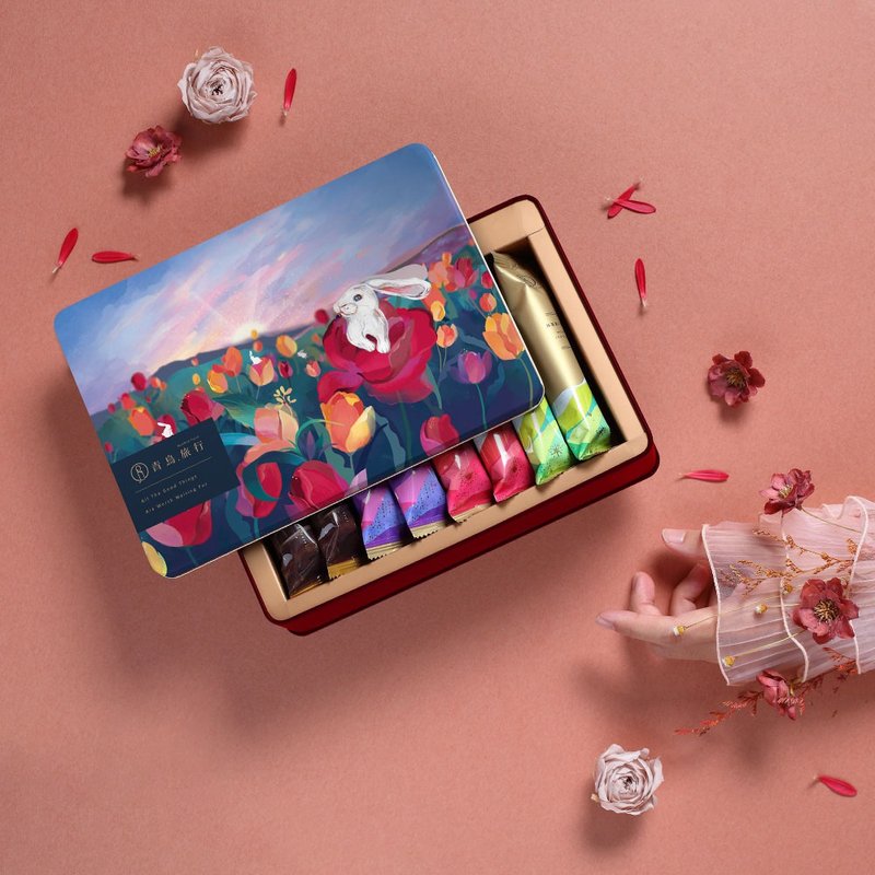 兔年限定 | 青鸟旅行 2023 曙光序曲 综合真巧蛋卷礼盒 16入 - 零食/点心 - 新鲜食材 