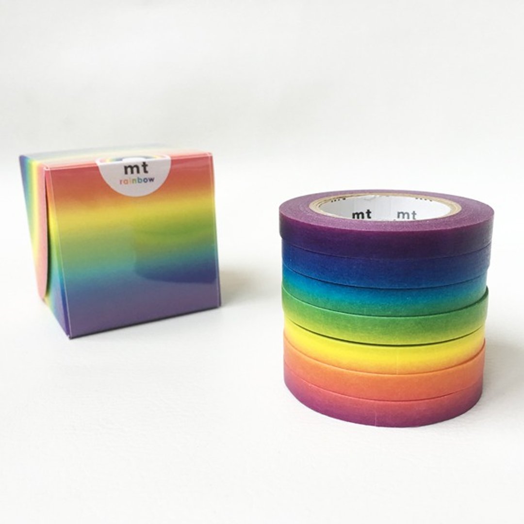 mt 和纸胶带 Rainbow【渐层彩红7卷组 (MT07P001)】2016Summer - 纸胶带 - 纸 多色