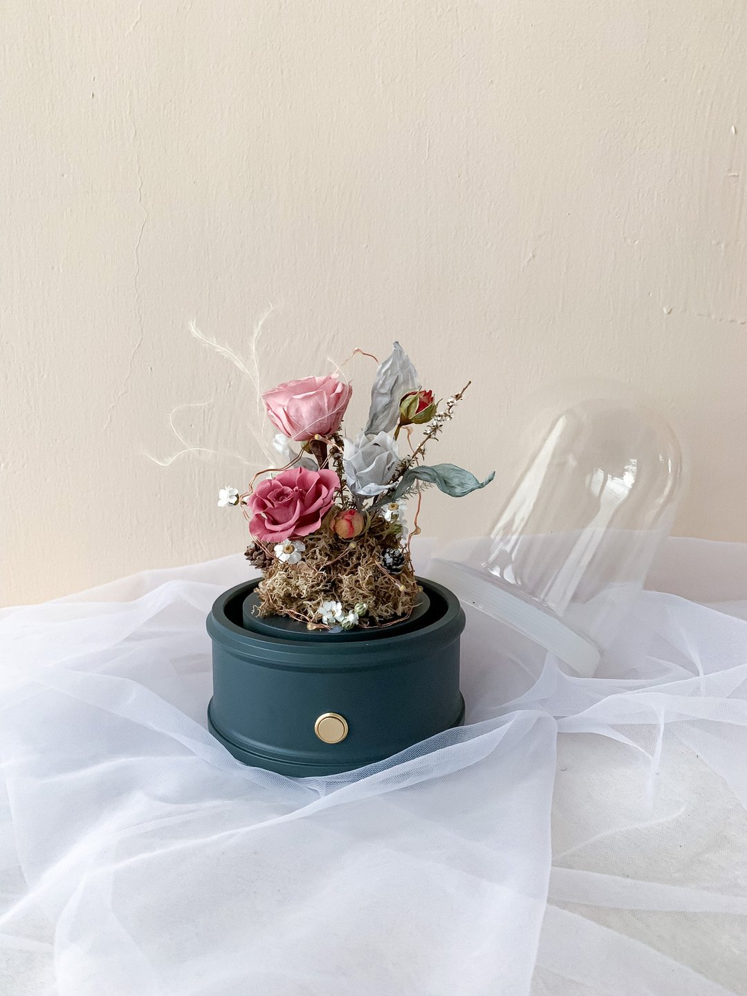 【体验】【一人成团】时尚灰蓝牙音乐玻璃钟作体验课程 宜兰 - 植栽 - 植物．花 