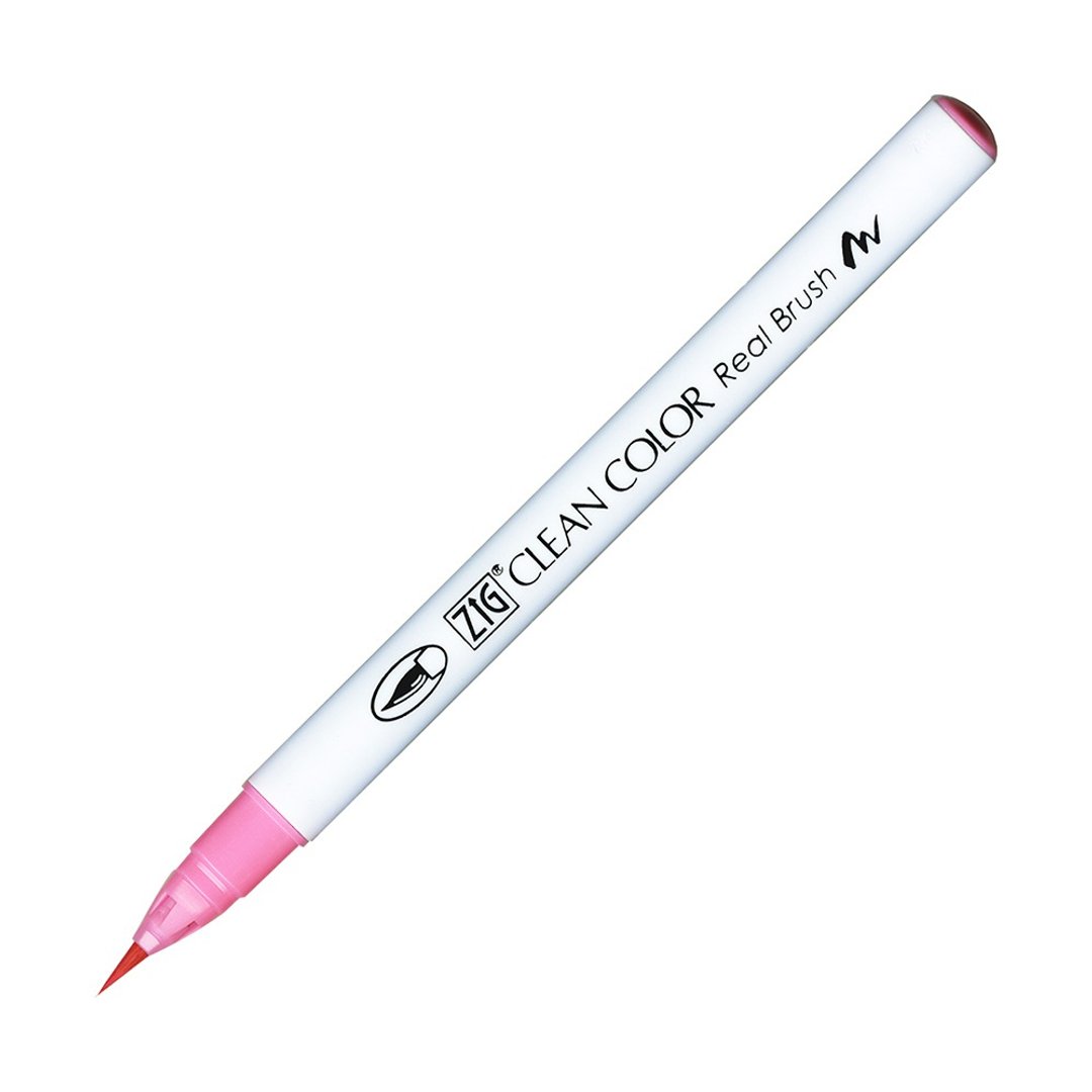 【Kuretake 日本吴竹】ZIG 彩绘毛笔 Peach Pink - 其他书写用品 - 塑料 粉红色