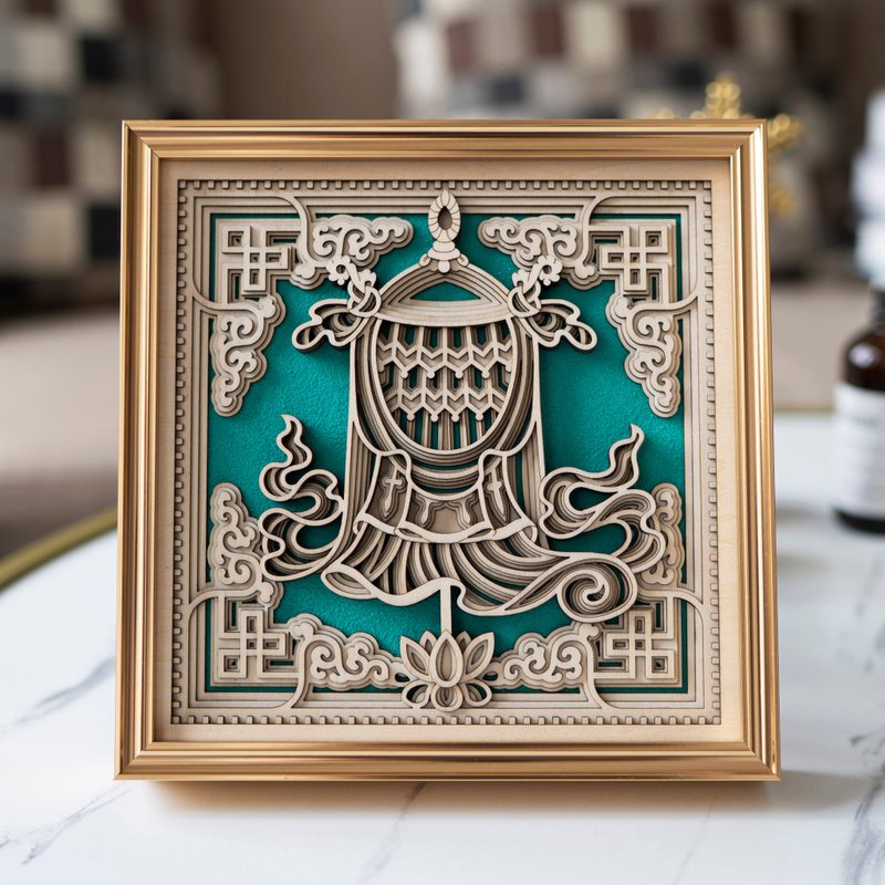 梯木叠雕-胜利幢|新中式摆件玄关酒柜创意客厅家居装饰品乔迁礼物 - 摆饰 - 木头 