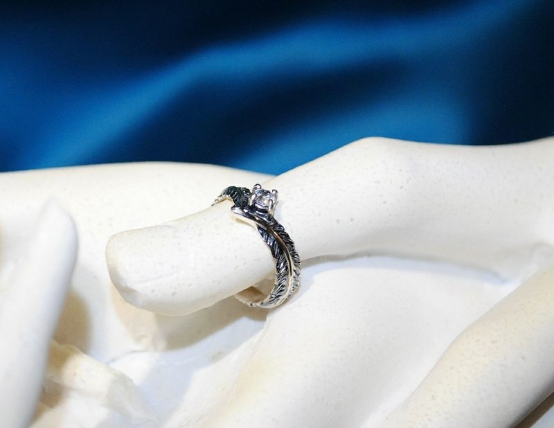 单羽戒 - 戒指 - 纯银 