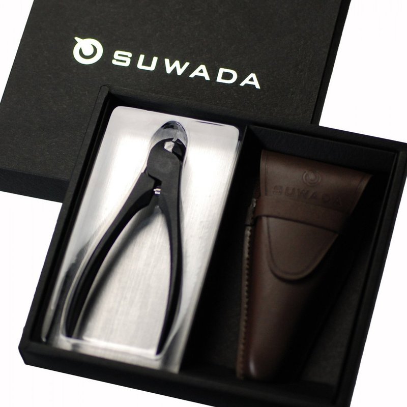 SUWADA日本职人指甲剪-黑钢款L-真皮收纳礼盒组 - 其他 - 其他金属 黑色
