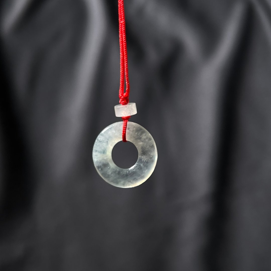 平安 | 玻璃种平安扣项链 - 项链 - 玉石 透明