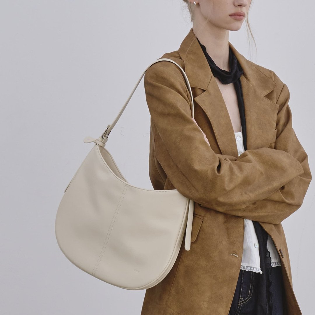 韓國製 MUR Pair bag 手袋/單肩包/上肩袋/手提袋 Ivory - 侧背包/斜挎包 - 环保材料 