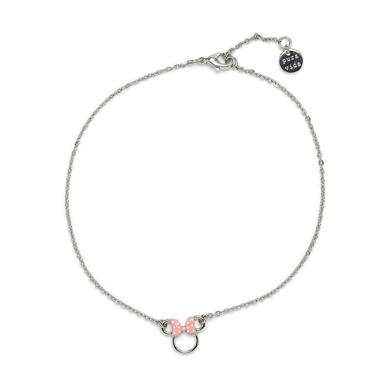 Pura Vida 美国手工  DISNEY MINNIE  银色米妮脚链 - 脚链/脚环 - 防水材质 银色