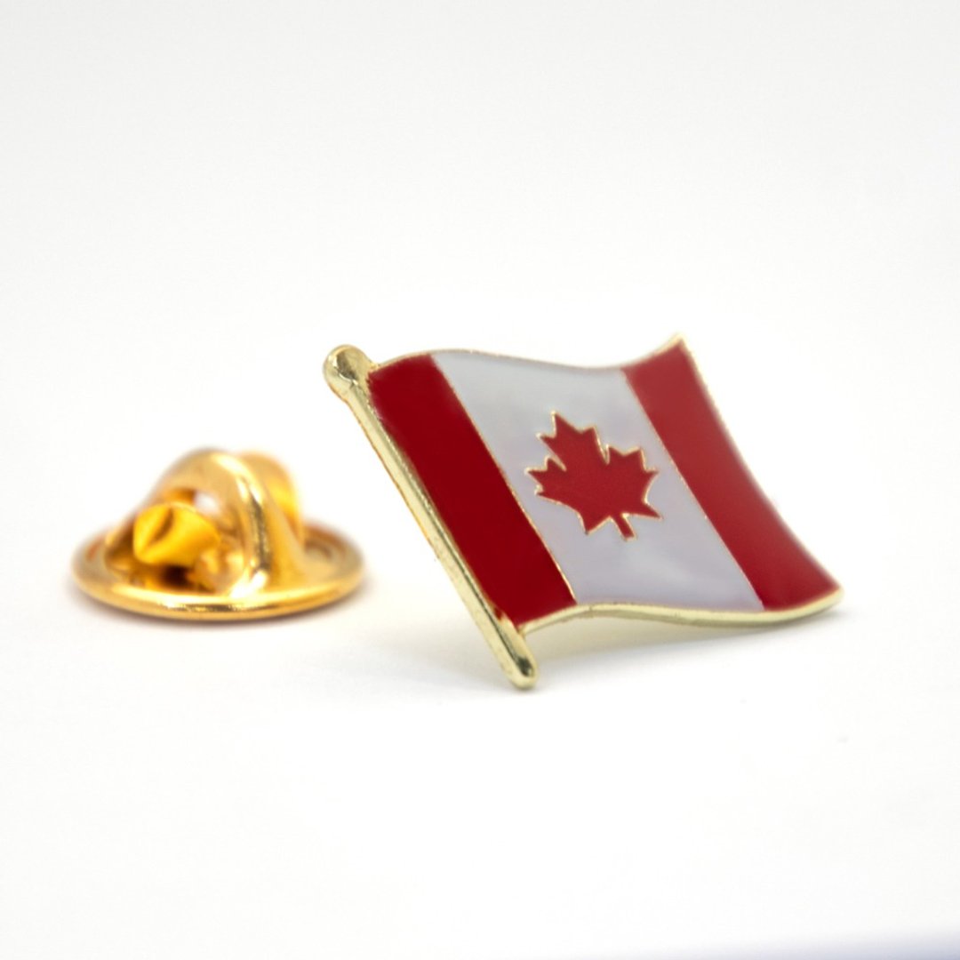 Canada 加拿大纪念胸针  金属徽章 国徽胸徽 国徽饰品 纪念胸章 - 胸针 - 其他材质 多色
