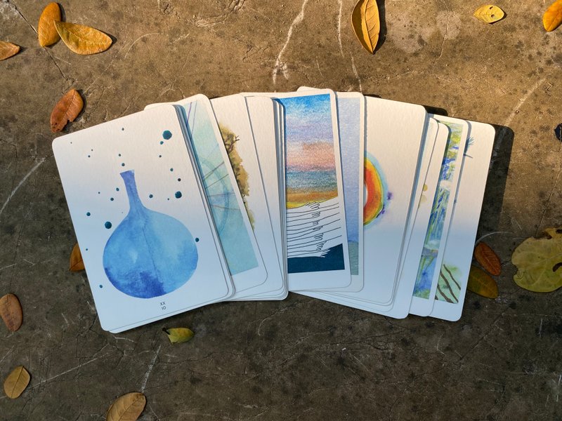 奥秘卡牌 - 疗愈卡牌，带来转变、日常指引、大阿尔卡那 - 卡片/明信片 - 纸 多色