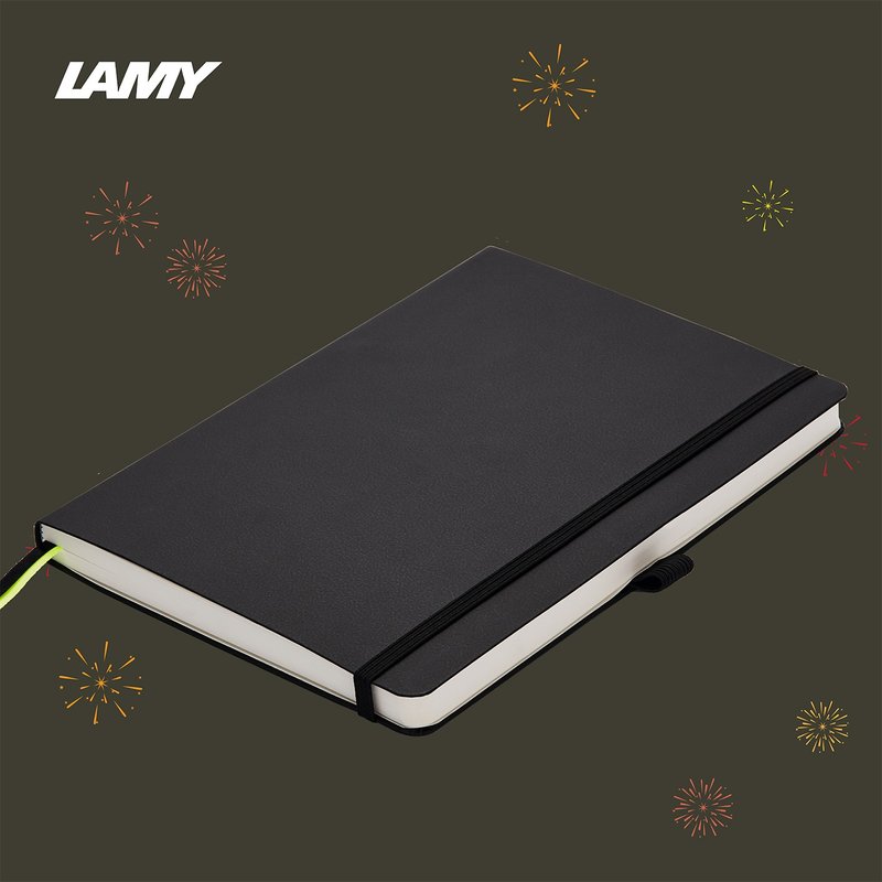 【定制服务】LAMY 钢笔用软式A6笔记本 / notebook 狩猎系列 黑色 - 笔记本/手帐 - 纸 黑色