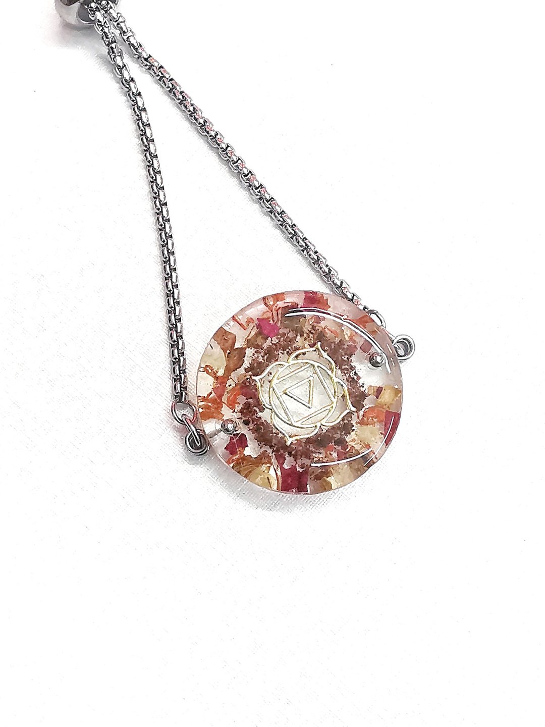 海底轮花精手链 Root Chakra Hz Floral Bracelet - 手链/手环 - 植物．花 透明