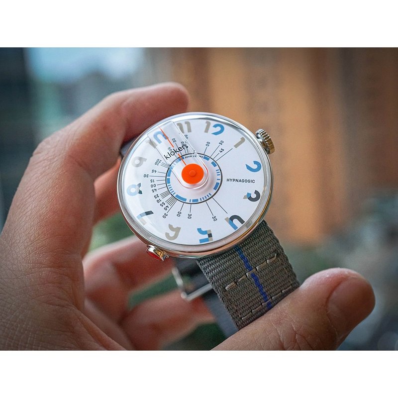 KLOK-08-H4 蓝字表头+单圈尼龙表带_加码赠送零钱包 - 男表/中性表 - 其他材质 蓝色