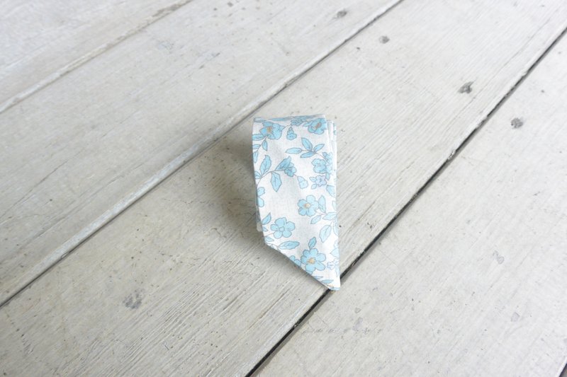 发带 - 蓝花 - 发饰 - 棉．麻 蓝色