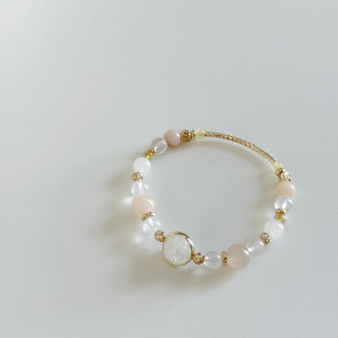 Mimis 设计款 柔光喃 胎毛 母乳弹性手链 - 婴儿饰品 - 水晶 