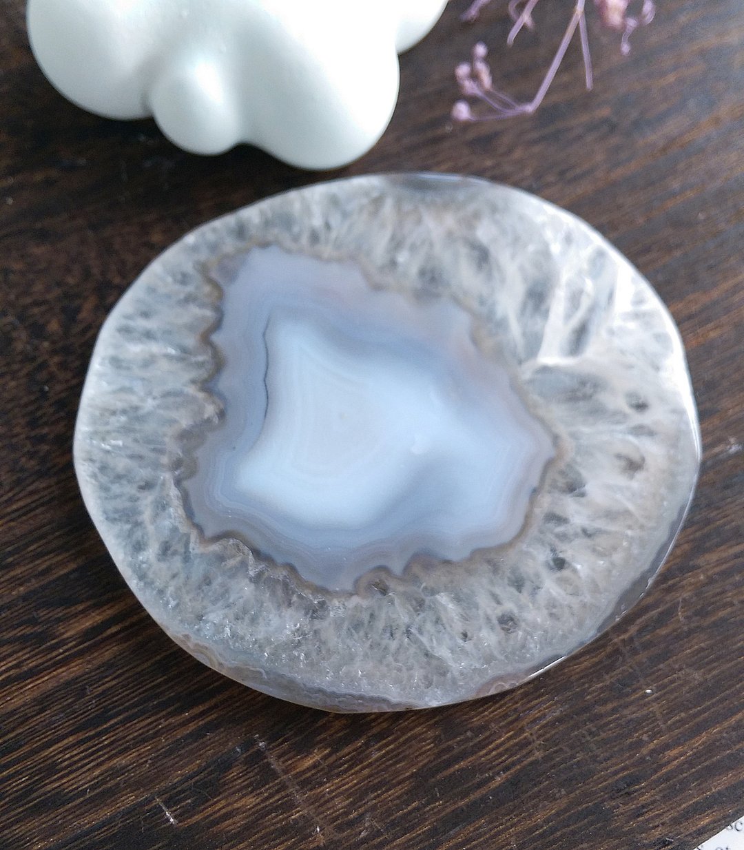 Agate 马达加斯加产地 玛瑙片 打磨件 摆设装饰  摆件 天然矿石 - 摆饰 - 其他材质 