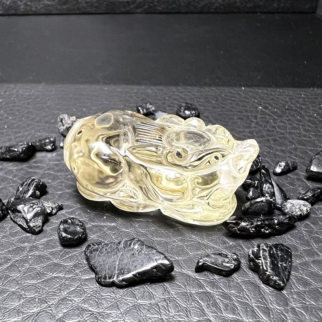 貔貅。摆件 一图一物 办公疗愈 净化 财富 招财 l 天然黄水晶 l - 摆饰 - 水晶 黄色