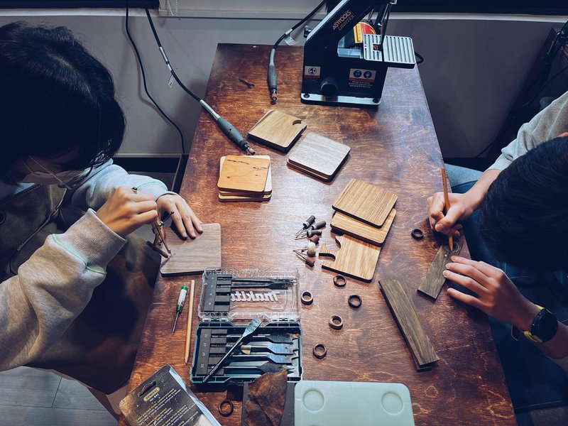 【一人成团】台北迪化街手工戒指体验课/木戒指 - 木工/竹艺 - 木头 