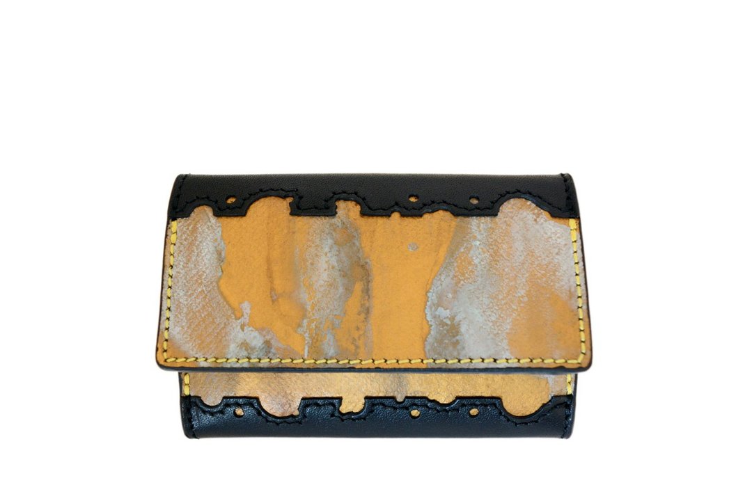 RUST GOLD Key Purse - 钥匙链/钥匙包 - 真皮 金色