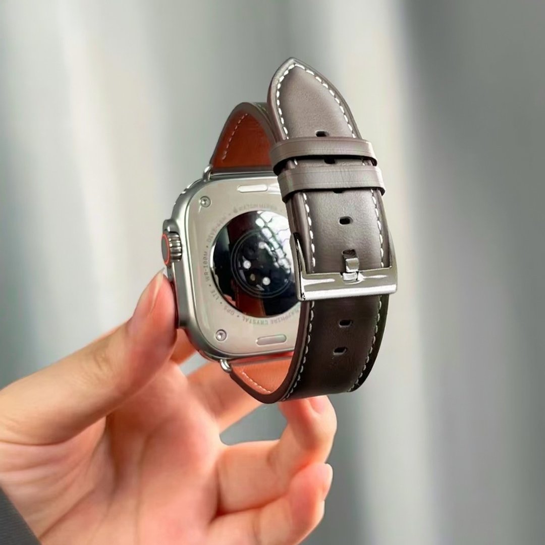 Apple watch錶帶/義大利植鞣革真皮錶帶【可定製化】柔韌天然牛皮 - 表带 - 真皮 