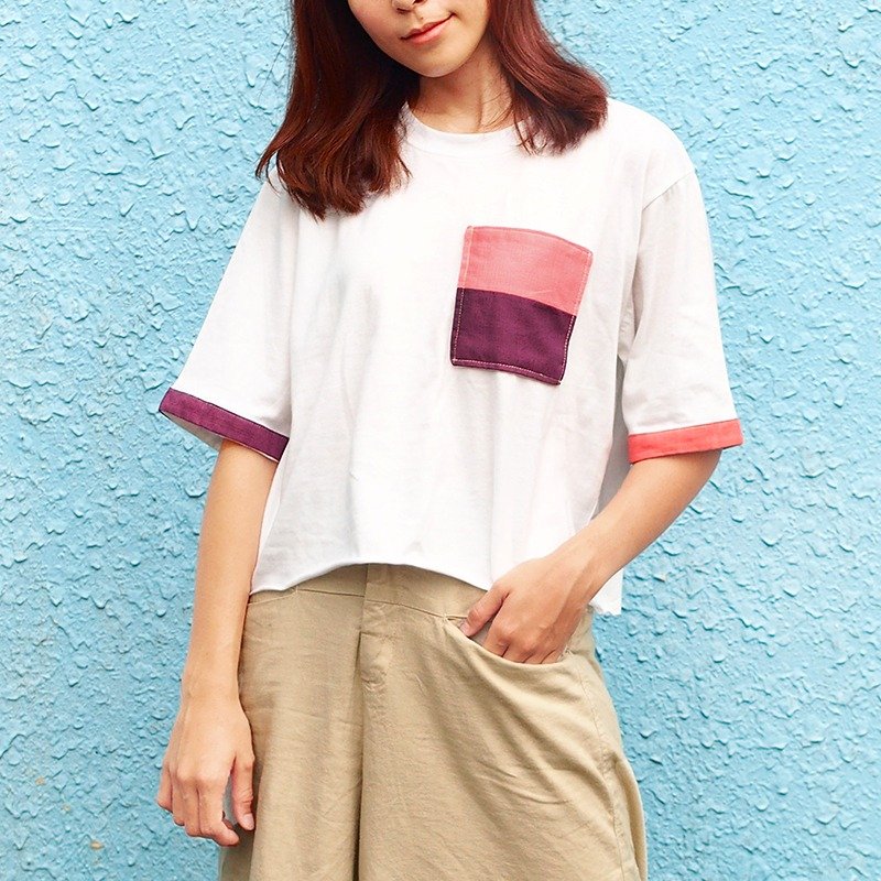 专属订单_加购【自我潮色】XL - 女装 T 恤 - 棉．麻 白色