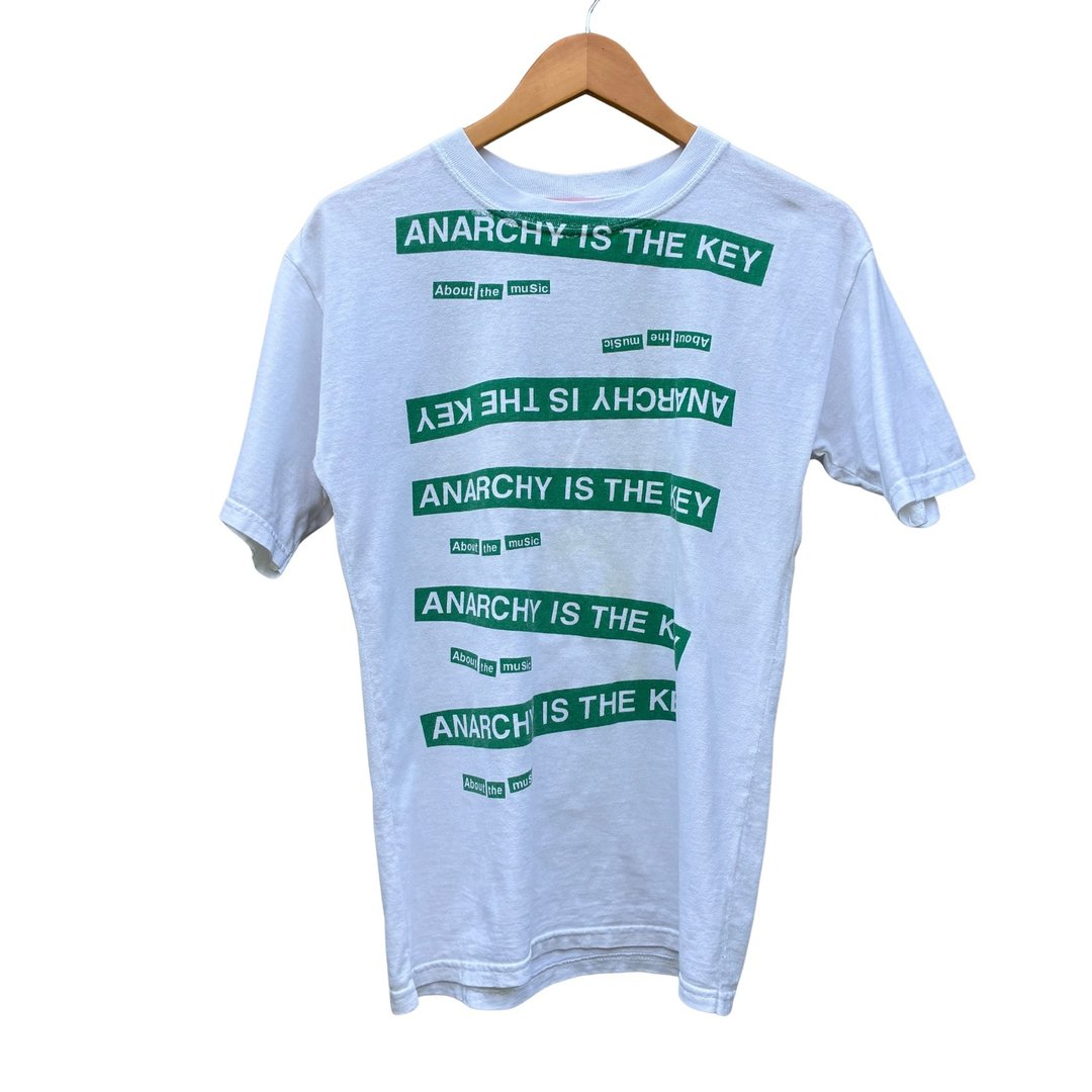复古绿 Anarchy Is The Key Undercover 高桥盾 T 恤 - 男装上衣/T 恤 - 棉 白色