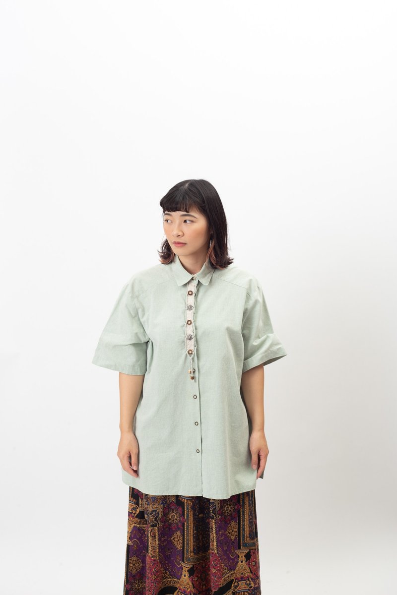 夏季提洛尔衬衫.Tyrolean Shirt【初恋贩卖所】A905 - 女装衬衫 - 棉．麻 
