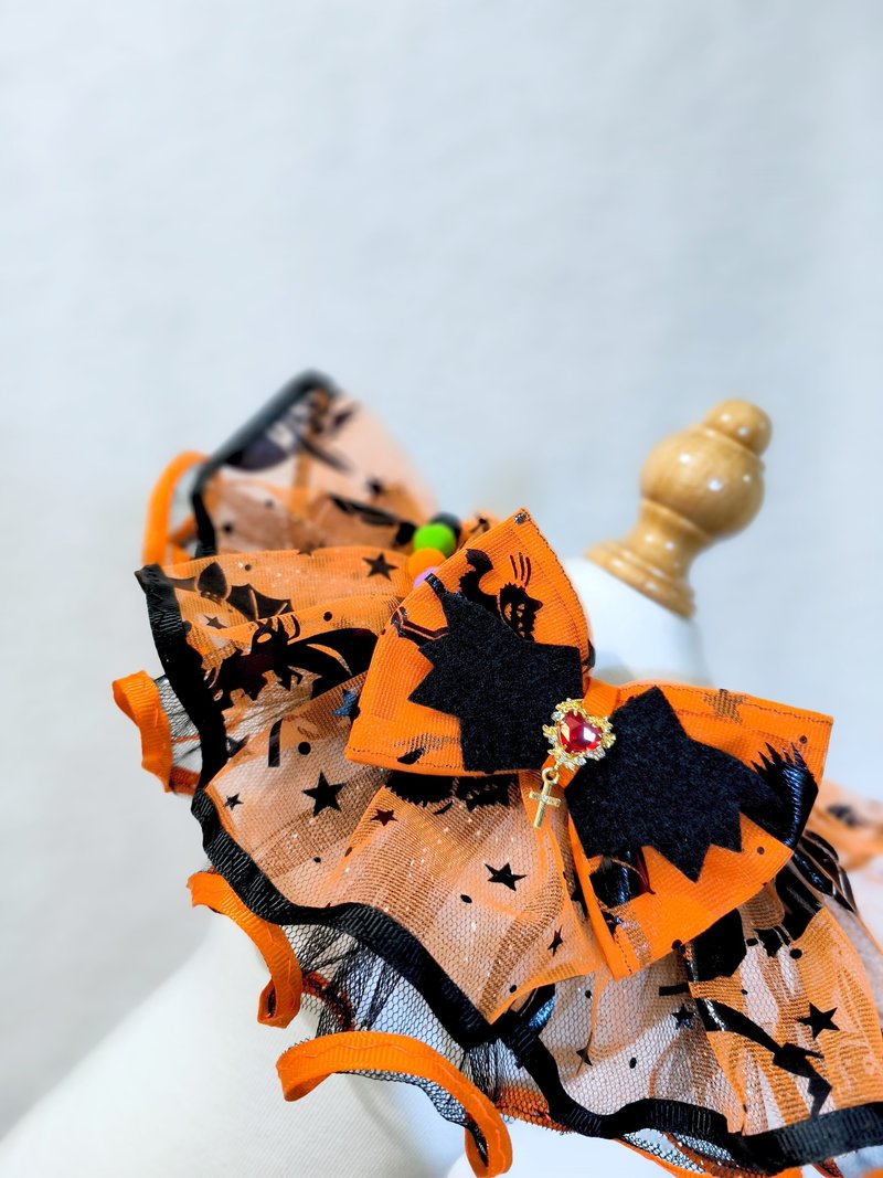 优先订 万圣节 Halloween costume 宠物颈饰 - 衣/帽 - 棉．麻 橘色