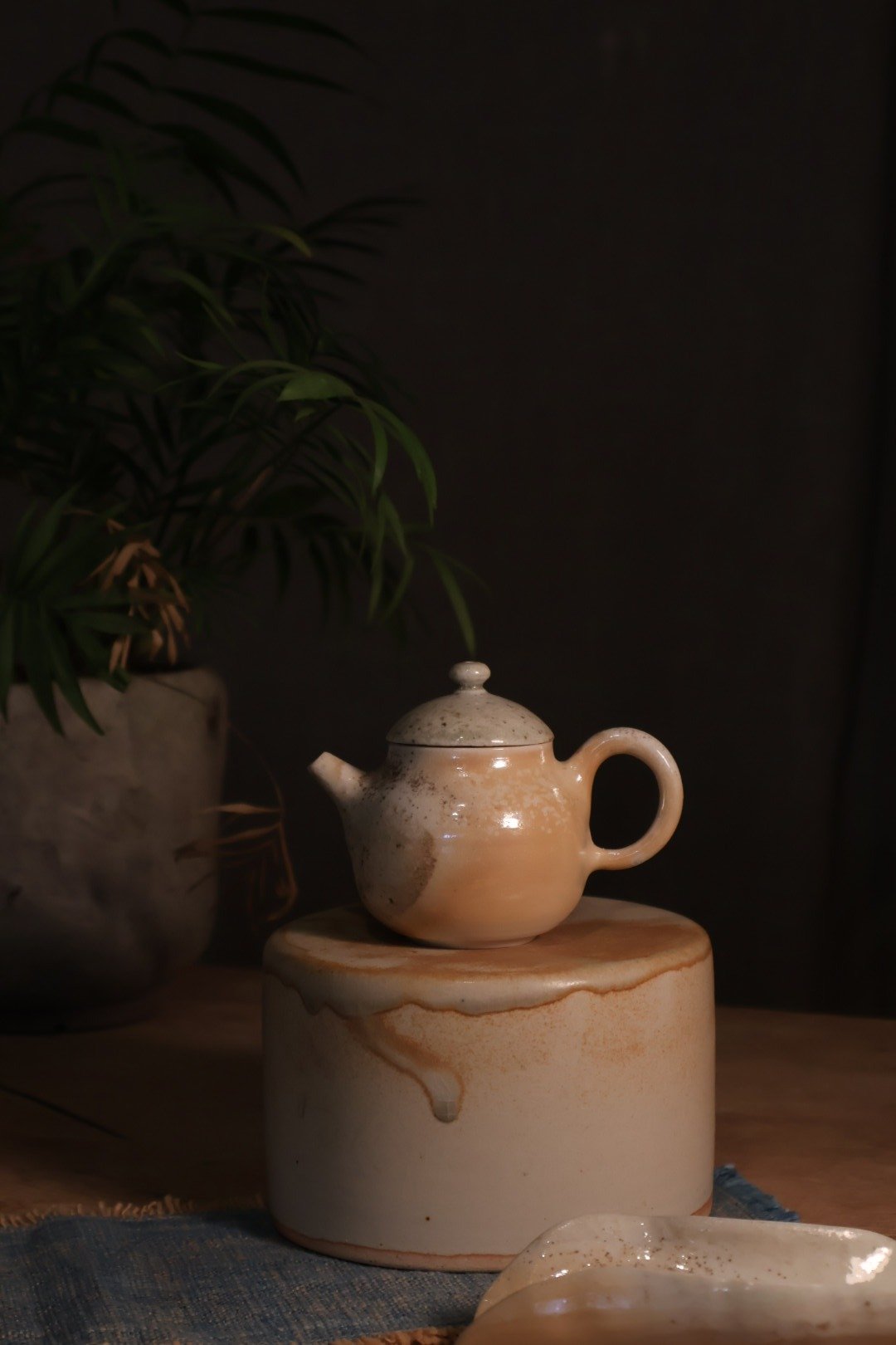 柴烧瓷壶 - 茶具/茶杯 - 瓷 白色