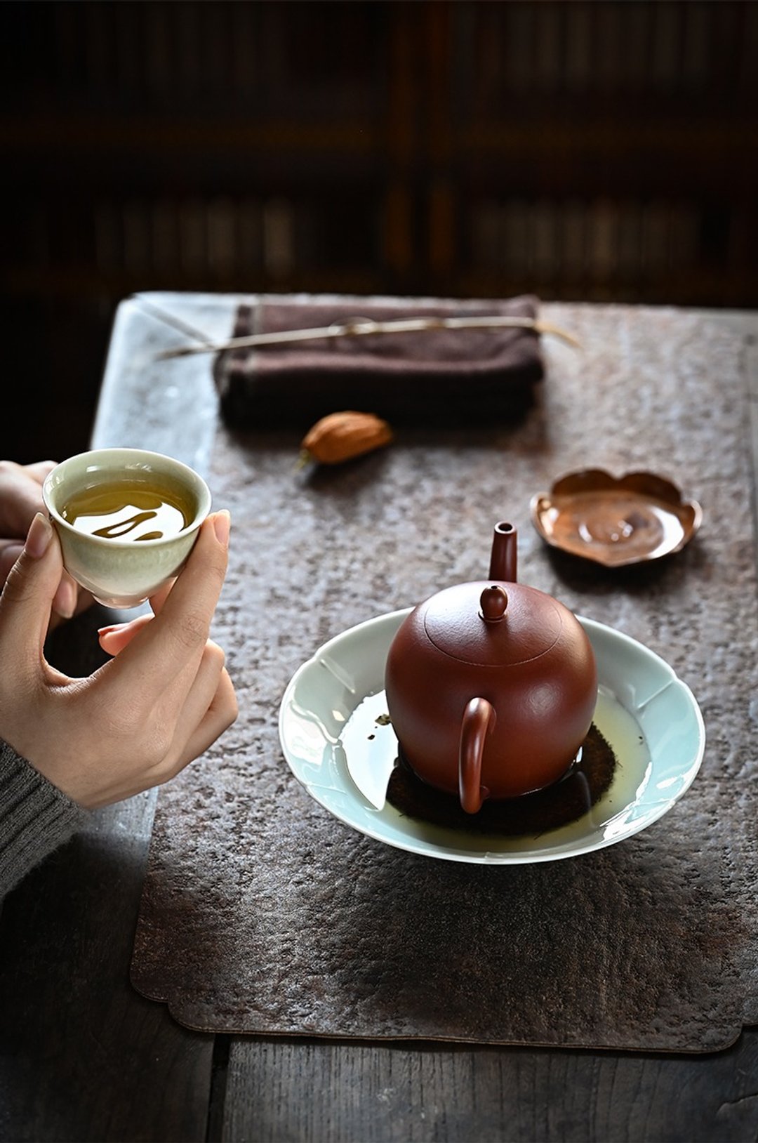 梵匠 美人肩赵庄朱泥 宜兴原矿紫砂壶茶具 收藏茶文化茶器 200cc - 茶具/茶杯 - 陶 红色