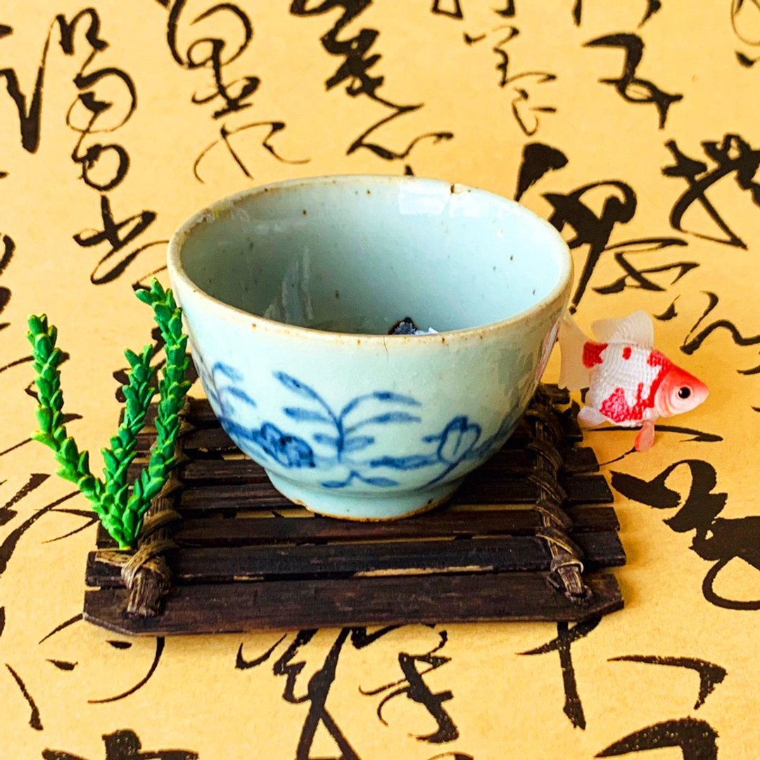 中国 清朝三代青花瓷花鸟杯 │ 民窑烧制 鸟语花香 古件收藏 - 茶具/茶杯 - 瓷 蓝色