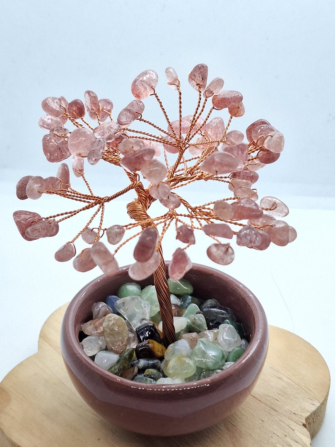 草莓晶陶瓷盆水晶树 - 其他 - 水晶 