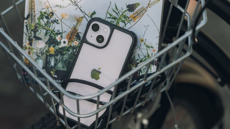 LINKASEAIR iPhone13 6.1寸防摔抗菌玻璃壳 雾黑 - 手机壳/手机套 - 玻璃 黑色