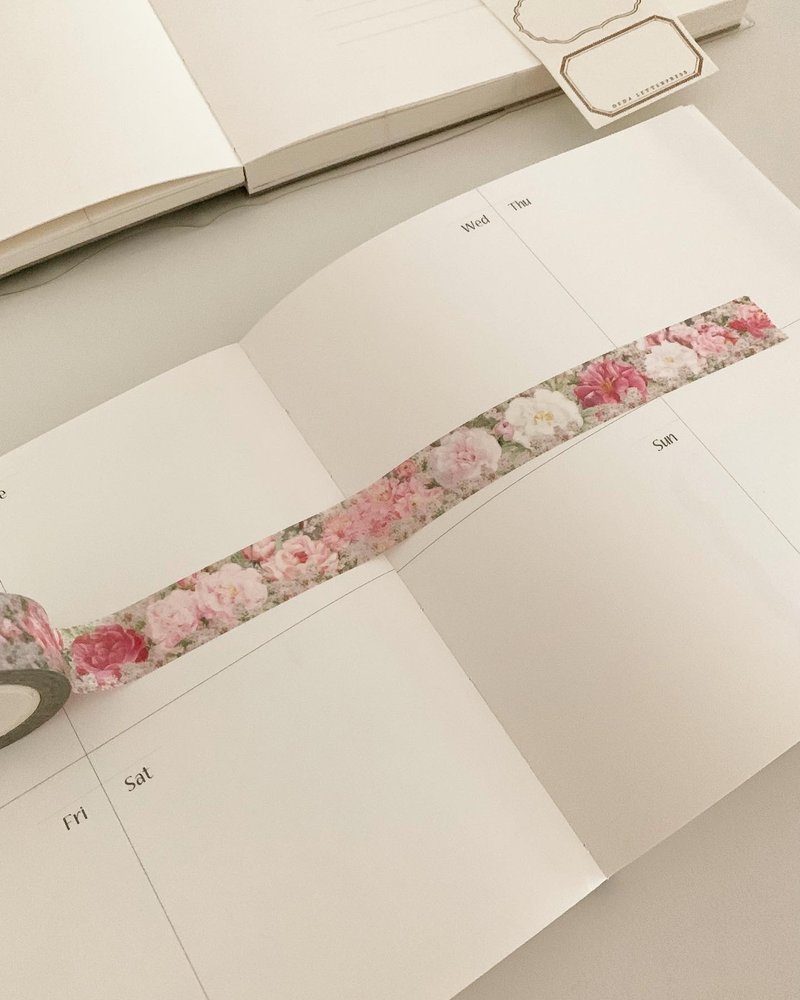 Serenade Flower Washi Tape - 纸胶带 - 其他材质 