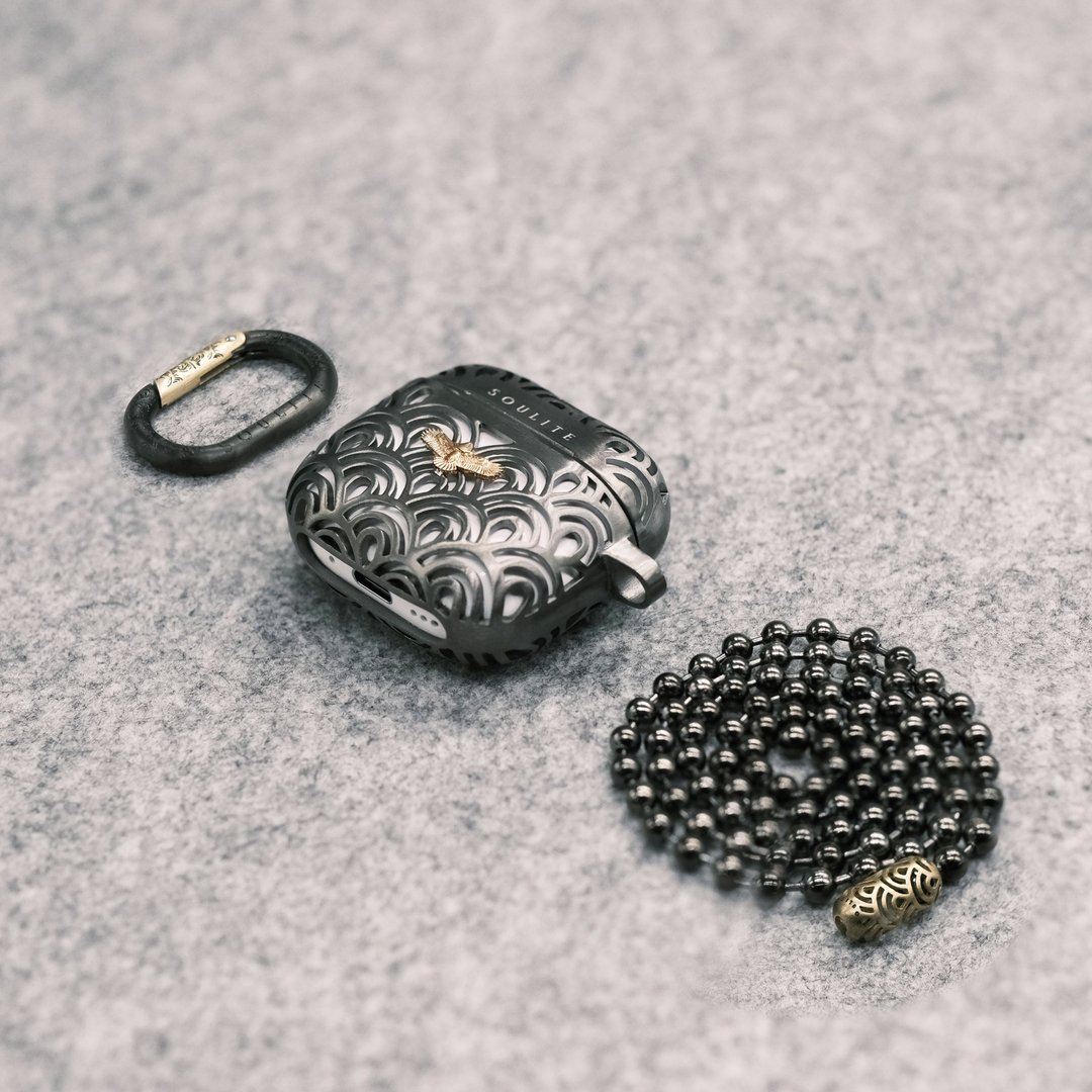 SOULITE Eagle Vibes Black S AirPods 4 耳机壳 - 其他 - 不锈钢 