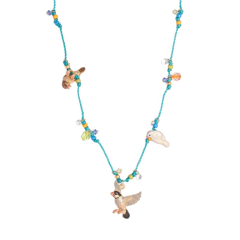 放鸟时间 Room Adventure NE518 - 项链 - 其他金属 蓝色