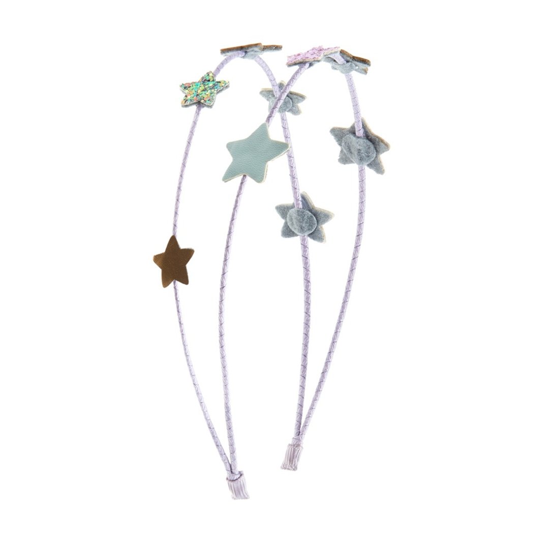 英国Mimi & Lula SS23_创意涂鸦-闪耀星星艾莉丝双层发圈 - 婴儿饰品 - 聚酯纤维 