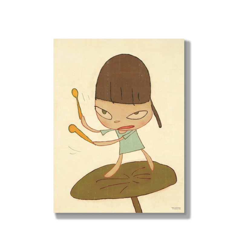 【原版】奈良美智 Yoshitomo Nara.. 乘着蜂斗菜叶游行 - 海报/装饰画/版画 - 纸 