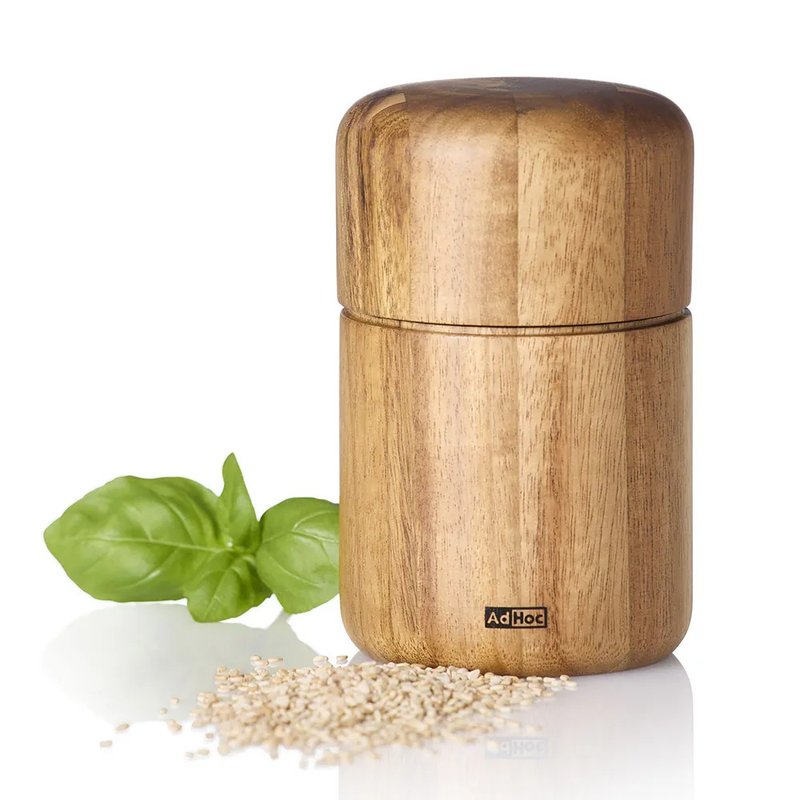 【303select】德国AdHoc | 亚麻籽/芝麻研磨罐 - 调味罐/酱料瓶 - 木头 