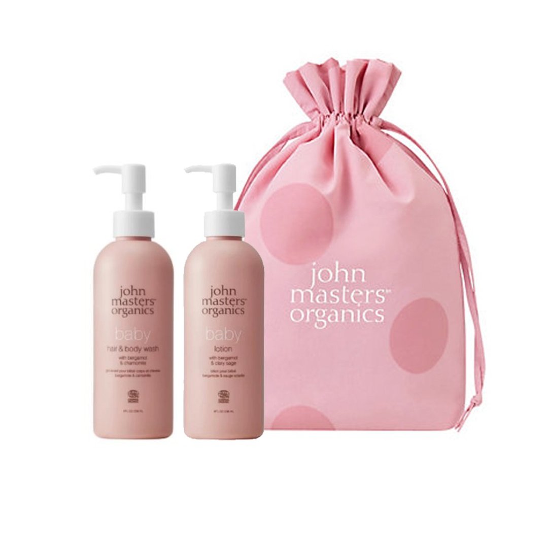 John Masters Organics 宝宝基础洗润组 含束口袋樱花粉 - 沐浴用品 - 其他材质 